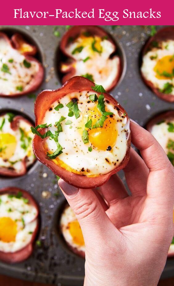 13. Ham & Cheese Egg Cups