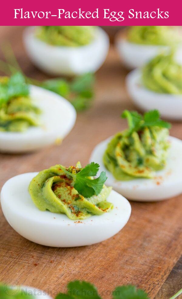 14. Guacamole Stuffed Eggs