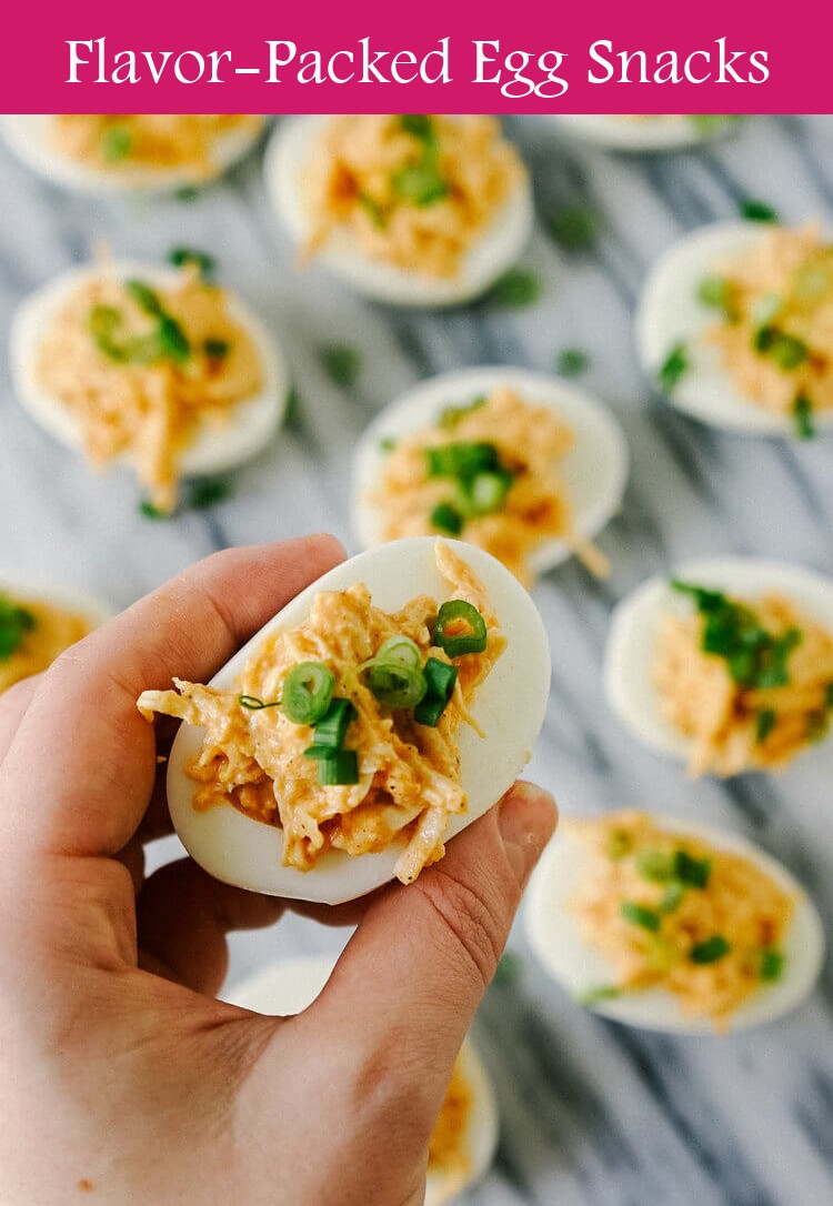 5. Buffalo Chicken Deviled Eggs