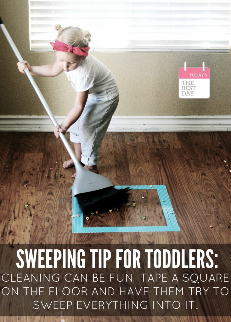 Sweeping Tip For Toddlers!