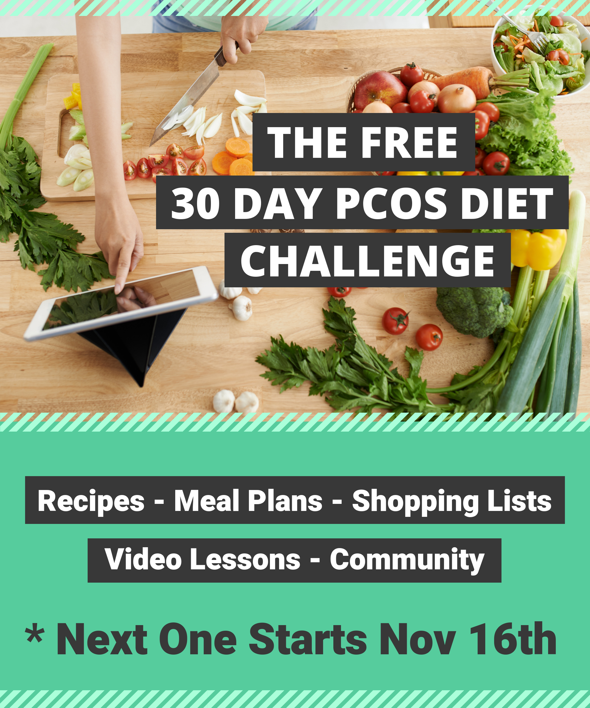 The Free 30 Day PCOS Diet Challenge with Kym Campbell