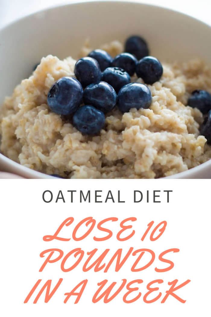 7 Day Oatmeal Diet Plan To Lose Up 10 Pounds In A Week HERTHEO