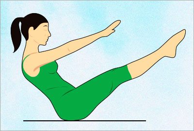 Naukasana yoga asana