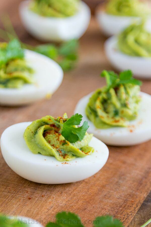 14. Guacamole Stuffed Eggs
