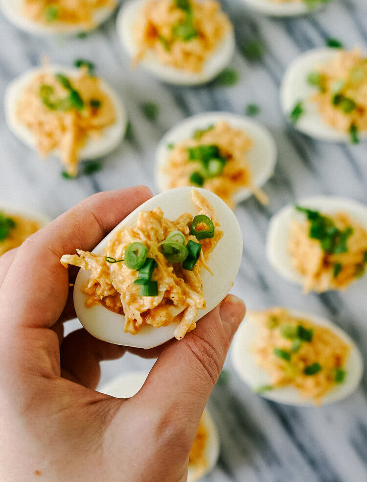 5. Buffalo Chicken Deviled Eggs