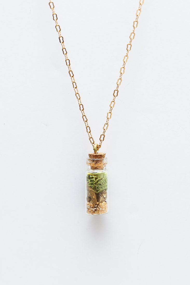 Mini Faux Terrarium Necklace